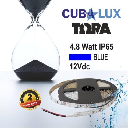 Ταινία LED 4,8W IP65 12V σε 4 χρώματα 5M TORA Cubalux Μπλε