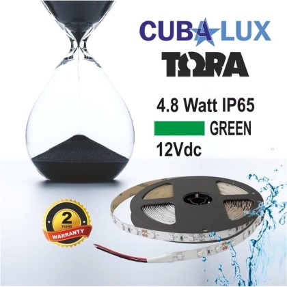 Ταινία LED 4,8W IP65 12V σε 4 χρώματα 5M TORA Cubalux Πράσινο
