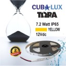 Ταινία LED 7,2W IP65 12V σε 4 χρώματα 5M TORA Cubalux Κίτρινο