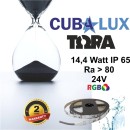 Ταινία LED 14,4W IP65 24V RGB 5M TORA 50-0080 Cubalux