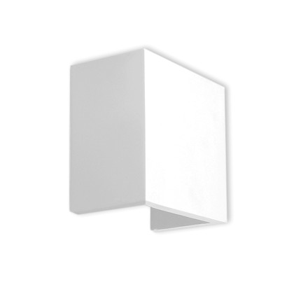 Απλίκα φωτιστικό τοίχου VK/09044 γύψινο λευκό ορθογώνιο VK Hella