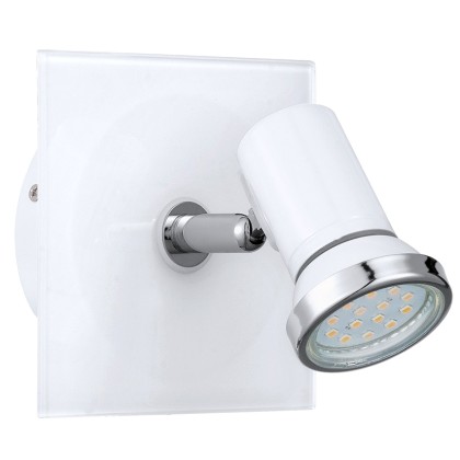 Σποτ μπάνιου LED TAMARA γυάλινο λευκό μονόφωτο Eglo Λευκό
