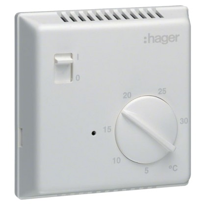 Θερμοστάτης ηλεκτρονικός EK003 με μεταγωγική επαφή Hager