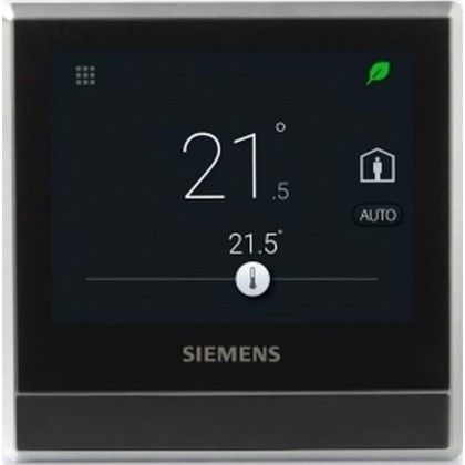 Έξυπνος WiFi θερμοστάτης RDS110 με οθόνη αφής μαύρος Siemens Μαύ