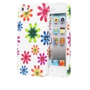 Θήκη σιλικόνης Colorful flower για iPhone 4 /4S