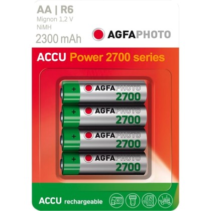 Επαναφορτιζόμενες μπαταρίες AA 2300 mAh 1x4 AgfaPhoto Akku NiMh 