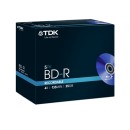 1x5 TDK BD-R Blu-ray Disc 25GB 4x Speed Jewel Case