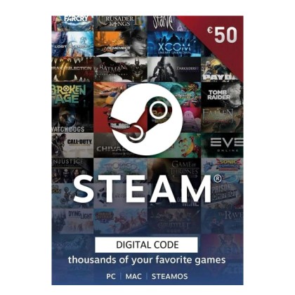 Steam Card 50€ – Prepaid Card