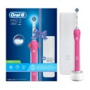 Oral-B Pro 2 2500 Pink Ηλεκτρική Οδοντόβουρτσα σε ροζ χρώμα με Δ