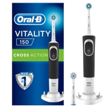 Oral-B Vitality 150 Cross Action Black Επαναφορτιζόμενη Ηλεκτρικ