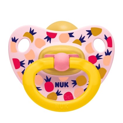 NUK Classic Happy Days Πιπίλα Latex για Κορίτσια 6-18 μηνών, 1 τ