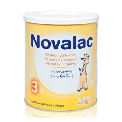 NOVALAC 3 Βρεφικό Γάλα 12-36 Μηνών, 400g