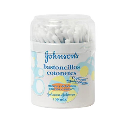 JOHNSON’S Cotton Buds Μπατονέτες από 100% αγνό βαμβάκι, 100 τεμά