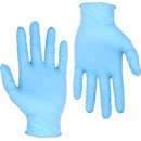 Γάντια Νιτριλίου Μπλε Μιας Χρήσης Χωρίς Πούδρα LARGE, 100 τεμάχι