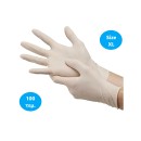 Γάντια Latex Μιας Χρήσης Με Πούδρα XL, 100 τεμάχια