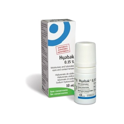 THEA Hyabak 0,15% Οφθαλμικές Σταγόνες με Υαλουρονικό Νάτριο, 10m