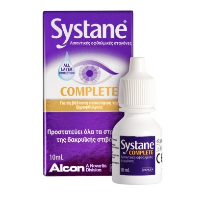 ALCON Systane Complete Οφθαλμικές Σταγόνες κατά της Ξηροφθαλμίας