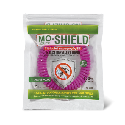 MENARINI Mo-Shield Insect Repellent Band Απωθητικό Βραχιόλι (Φού