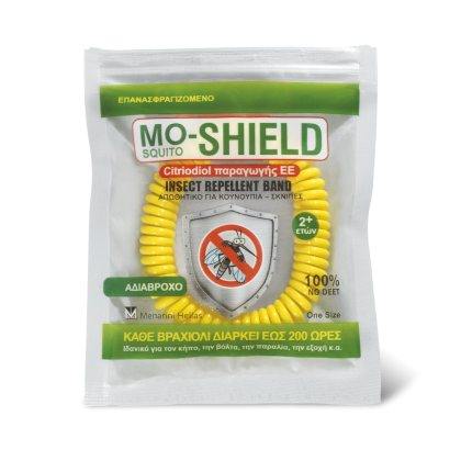 MENARINI Μo-Shield Insect Repellent Band Απωθητικό Βραχιόλι (Κίτ