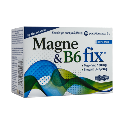 UNI-PHARMA - Magne + B6 Fix Συμπλήρωμα διατροφής με Μαγνήσιο + Β