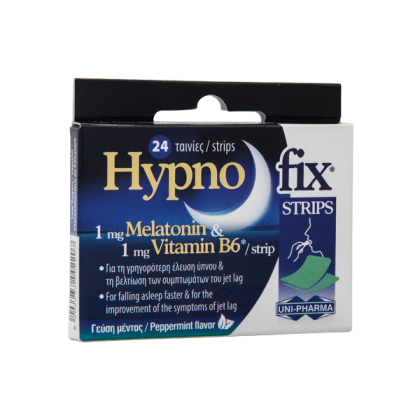 UNI-PHARMA - Hypnofix Strips Συμπλήρωμα διατροφής με Μελατονίνη 