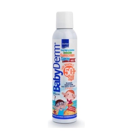 INTERMED BabyDerm Invisible Sunscreen SPF50+ for Kids Παιδικό Αν