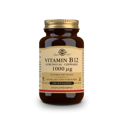 SOLGAR Vitamin B12 1000μg Βιταμίνη Β12, 100 υπογλώσσια δισκία