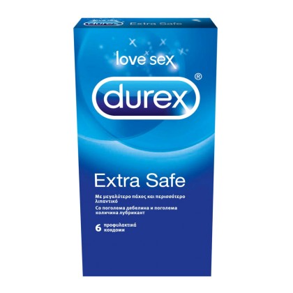 DUREX - Extra Safe Προφυλακτικά με ελαφρώς παχύτερα τοιχώματα γι