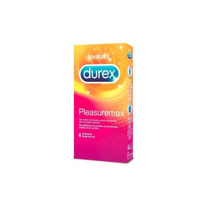 DUREX - Pleasure Max Προφυλακτικά με ανάγλυφες κουκκίδες + ραβδώ