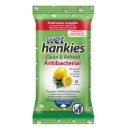 MEGA Wet Hankies Αντιβακτηριδιακά μαντήλια για τα χέρια Lemon, 1