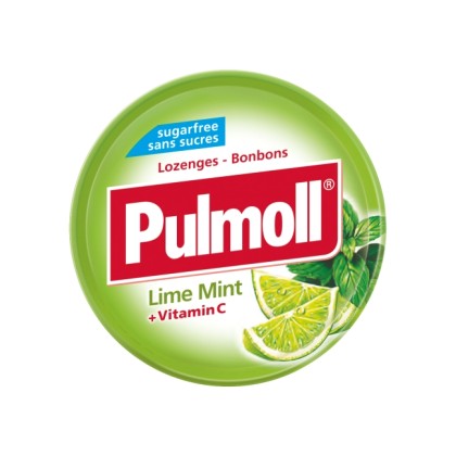 PARAPHARM Pulmoll Lime Mint Παστίλιες Λαιμού με Γλυκολέμονο, Μέν