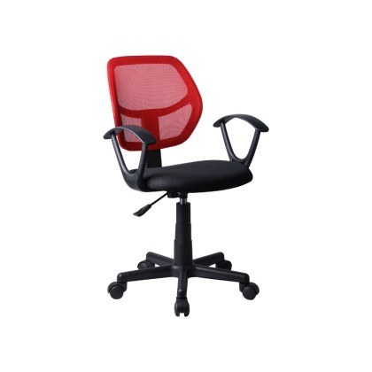 Καρέκλα γραφείου με μπράτσα 5156 μαύρη/κόκκινη 51x52x80/92