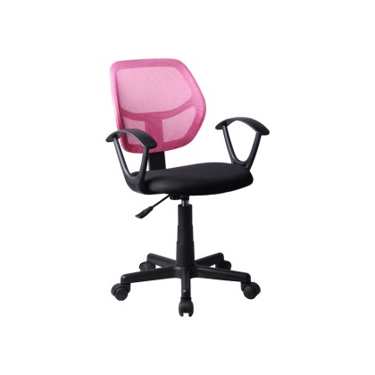Καρέκλα γραφείου με μπράτσα 5156 μαύρη /ροζ 51x52x80/92