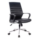 Καρέκλα γραφείου μαύρη δερμάτινη 5568l 57x60x2,5/100       57x60