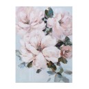Πίνακας Καμβάς Λουλούδια Λευκό/Ροζ 120x90εκ
