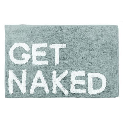 Ταπέτο Μπάνιου 50x80εκ ''Get Naked'' Γκρι 50x80εκ