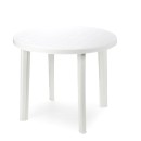 Τραπέζι Στρογγυλό Λευκό Πλαστικό "Tondo" Δ 90x72εκ