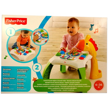 Fisher Price ΤΡΑΠΕΖΑΚΙ ΔΡΑΣΤ/ΤΩΝ-ΧΑΡΟΥΜΕΝΑ ΖΩΑΚΙΑ