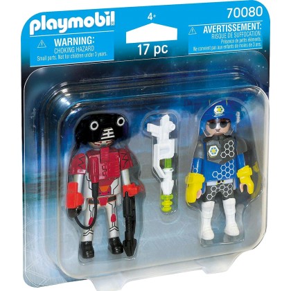 Playmobil Duo Pack Αστυνόμος Διαστήματος και Κακο