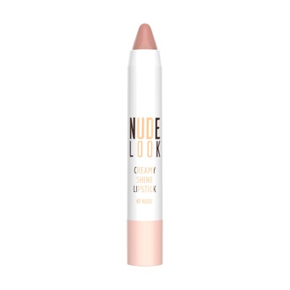  Nude Look Creamy Shine Lipstick Golden Rose-01