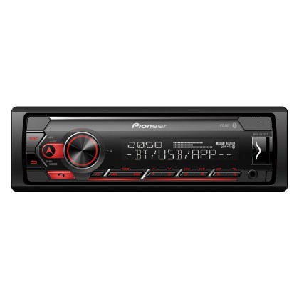 Pioneer MVH-S420BT - Ράδιο USB, AUX, Bluetooth - Κόκκινος φωτισμ