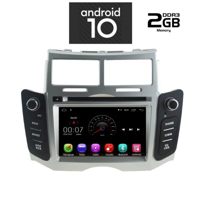 IQ-AN X229M-GPS - Οθόνη 7'' Toyota Yaris 2006 - 2011 - Android 1