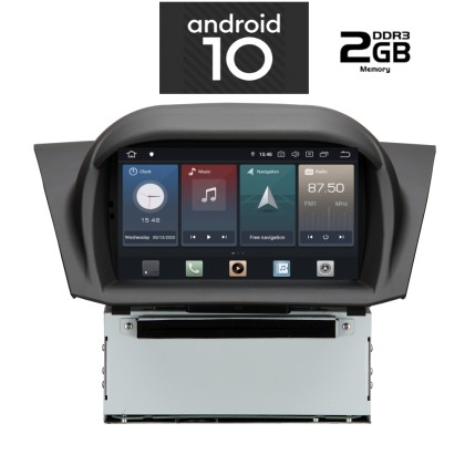 IQ-AN X555-GPS - Οθόνη 7'' Ford Fiesta 2010 > - Android 10, 4