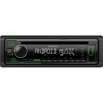 Kenwood KDC-130UG - Ράδιο CD, USB, AUX. Πράσινος φωτισμός, 4 X 5