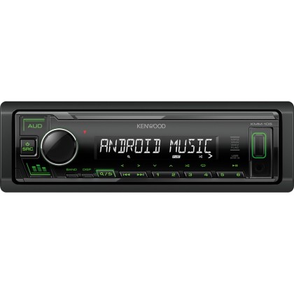 Kenwood KMM-105GY - Ράδιο USB, AUX, Πράσινος φωτισμός, 1 RCA