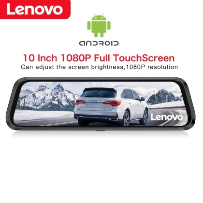 LENOVO V7-PRO - HD DVR Καθρέφτης Αυτοκινήτου με οθόνη 10'', Andr