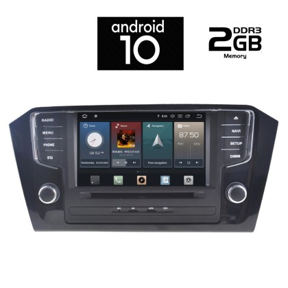 IQ-AN X518-GPS - Οθόνη 7'' VW Passat 2016 > - Android 10, 4 C