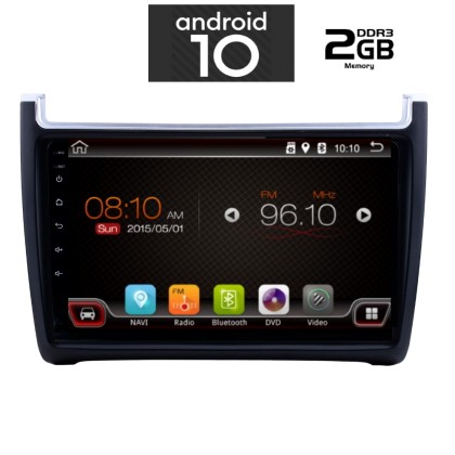 IQ-AN X6583-GPS - Οθόνη 9'' VW Polo 2014 - 2017 - Android 10, 4 