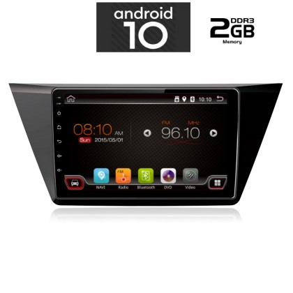 IQ-AN X6589-GPS - Οθόνη 10.1'' VW Touran 2016 > - Android 10,