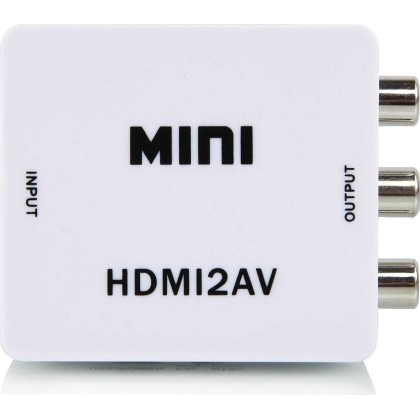 ΜΕΤΑΤΡΟΠΕΑΣ PowerPlus  HDMI2AV από HDMI (A) θηλυκό σε 3 RCA θηλυ